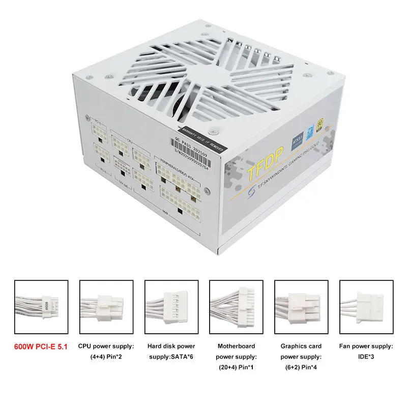 Branco 750w 850w 1000W 1200W W - Power Supply 750W avaliação e preço